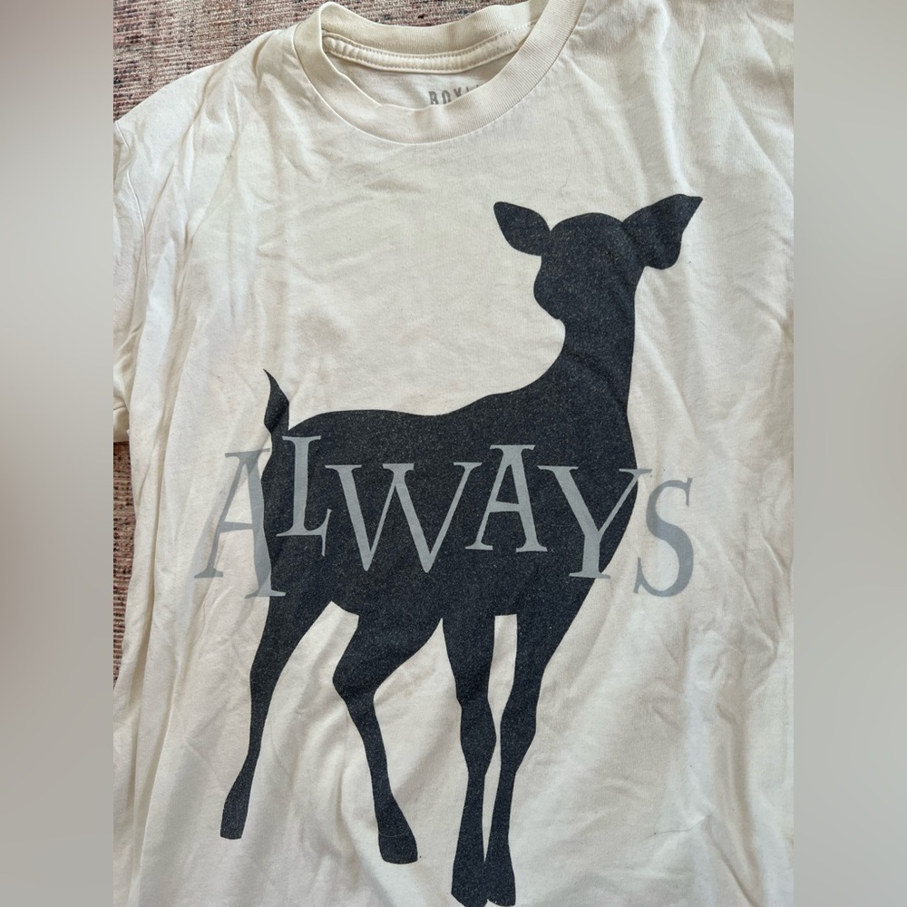 Harry Potter Always Cream Graphic Tee - Picture 2 of 3